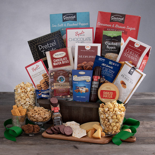 Sports & Snacks Gift Basket