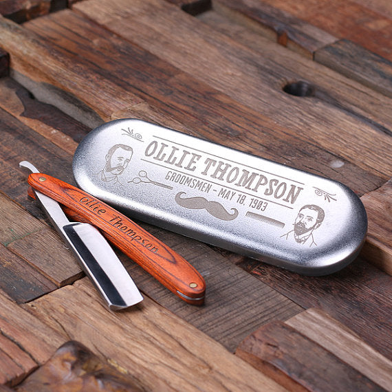 Personalized Custom Engraved Stainless Steel Razor