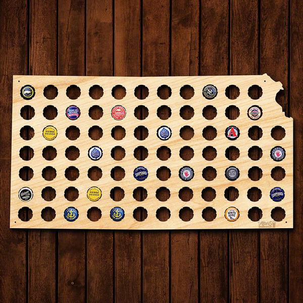 Kansas Beer Cap Sign - Premier Home & Gifts